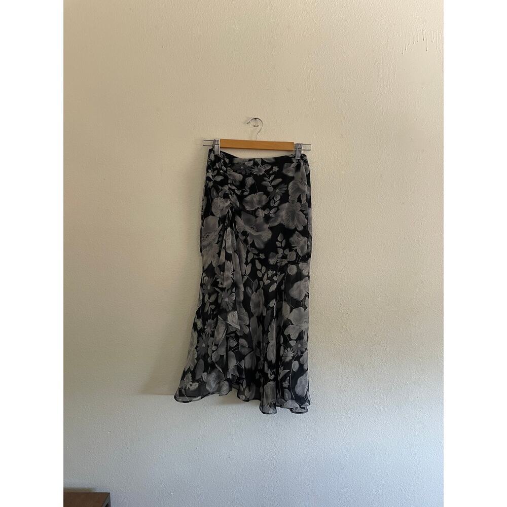 NWT MISA Los Angeles Floral Midi Skirt Size XS